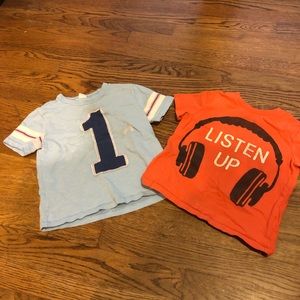 Blue 4T and Orange 2t Baby Gap bundle shirts